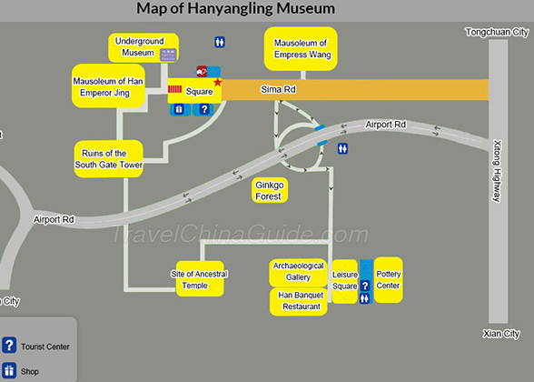 Map of Hanyangling